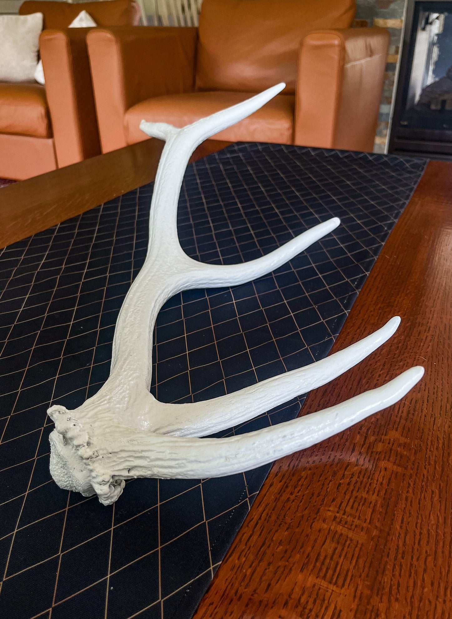 4 Painted Real Elk Antlers. For Decorations, Crafting and More